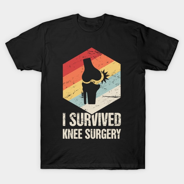 I Survived Knee Surgery | Joint Replacement T-Shirt by MeatMan